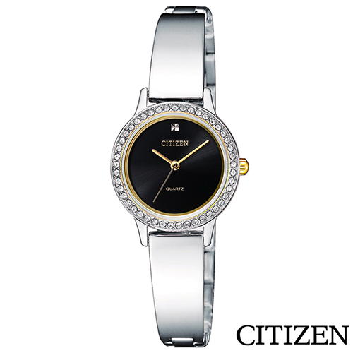 CITIZEN星辰 璀璨絕美名媛氣質風石英女錶 EJ6134-50E