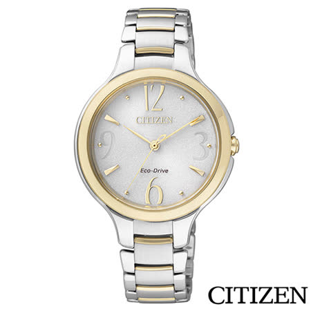 CITIZEN星辰  L系列本真之美半金點綴光動能女錶 EP5994-59A