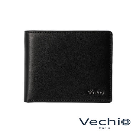 VECHIO紳士商務款
素面皮革4卡零錢袋皮夾