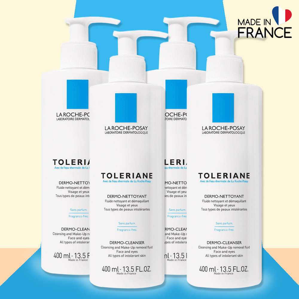 La Roche Posay 理膚寶水 多容安清潔卸妝乳液 400ml-4入組