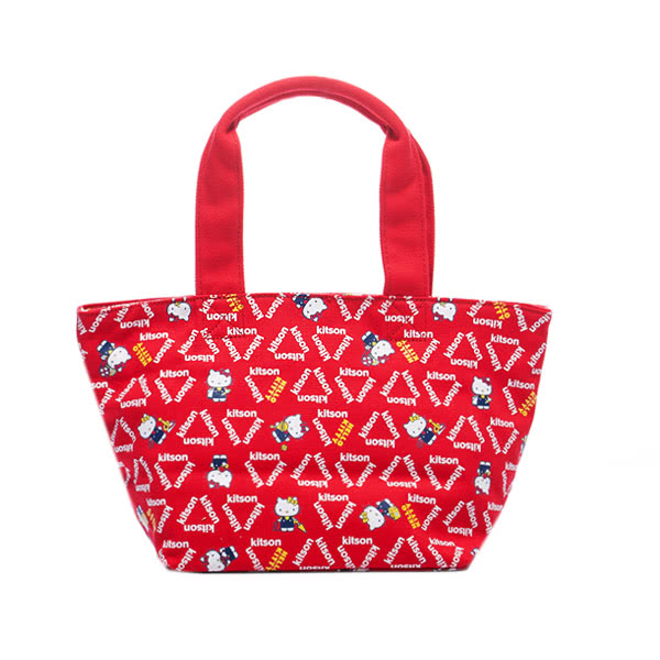 Kitson x Kitty - Loves LA 聯名系列 帆布托特包(RED)
