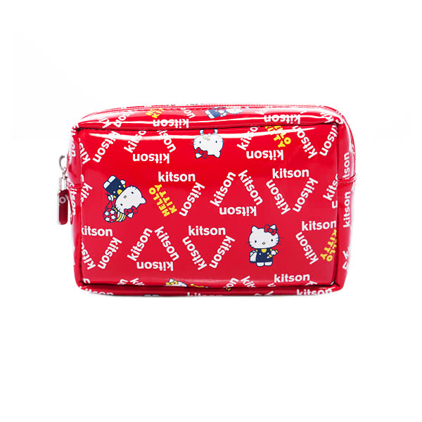 Kitson x Kitty - Loves LA 聯名系列 化妝包(RED)