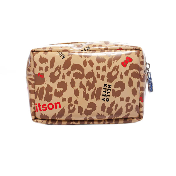 Kitson x Kitty - Loves LA 聯名系列 化妝包(LEOPARD)