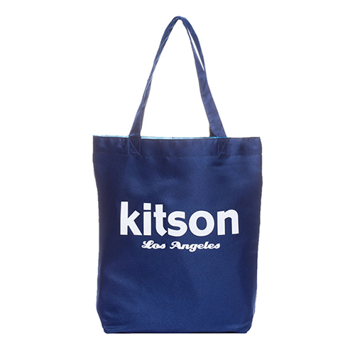 Kitson 經典LOGO購物袋/托特包 深藍