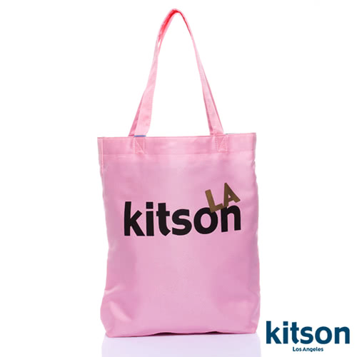Kitson L.A.-LOGO購物袋/托特包 粉紅