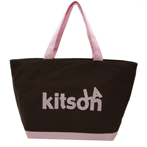 Kitson SPRINKLE帆布托特包 BROWN