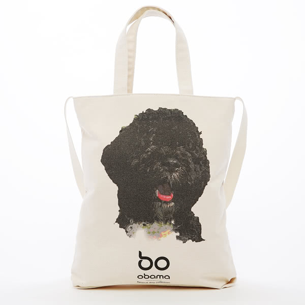 Kitson 白宮愛犬小Bo圖案帆布包