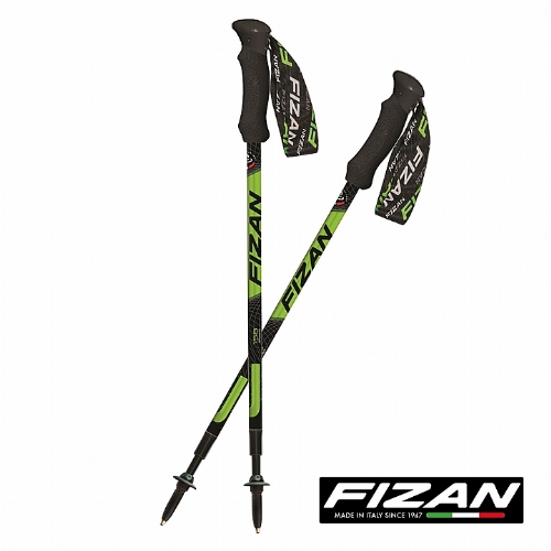 FIZAN 超輕三節式健行登山杖(2入)
