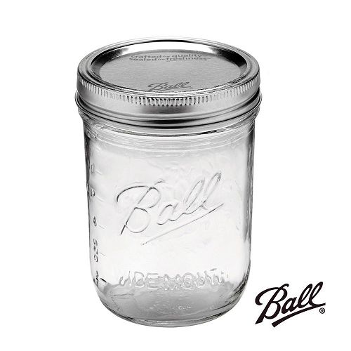 (箱購12入)美國Ball 
梅森寬口密封罐-16oz