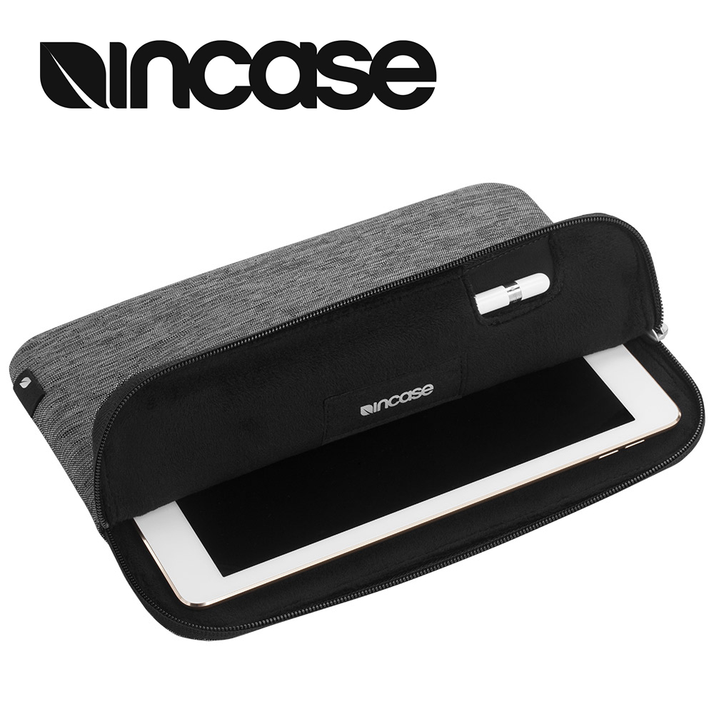 【INCASE】Slim Sleeve iPad Pro 9.7吋適用 附觸控筆插槽 簡約輕薄平板保護內袋 / 防震包 (麻黑)