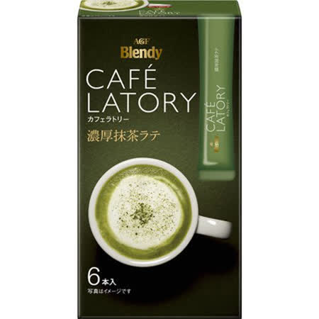 AGF Blendy CAFÉ LATORY濃厚抹茶拿鐵(綠) 13Gx6P