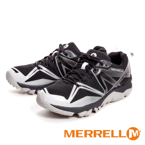 MERRELL MQM EDGE GORE-TEX®多功能防水透氣登山健行鞋 男鞋-銀灰黑