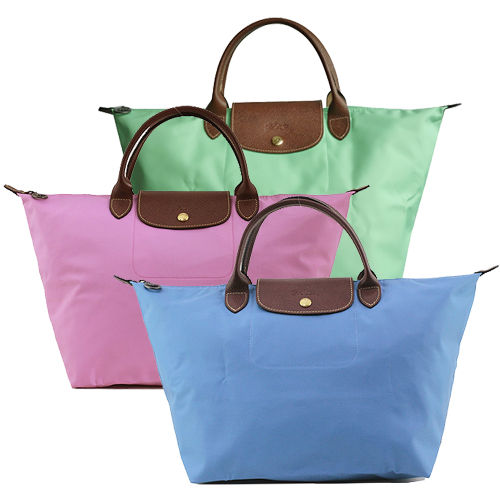 LONGCHAMP
摺疊短把水餃手提包-中