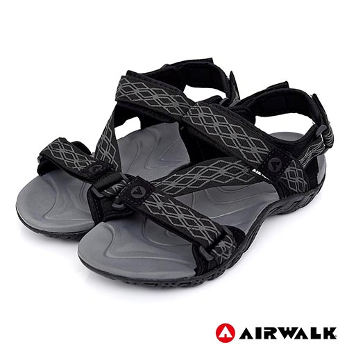 AIRWALK - 超Z領域運動涼鞋-黑灰