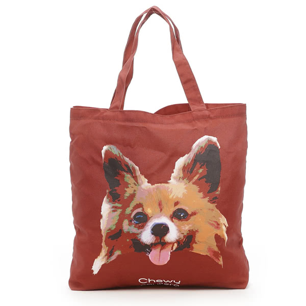 Kitson 名人愛犬系列購物袋(咖啡色)