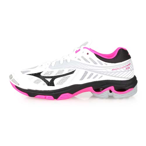 (女) MIZUNO WAVE LIGHTNING Z4 排球鞋-美津濃 白粉灰黑