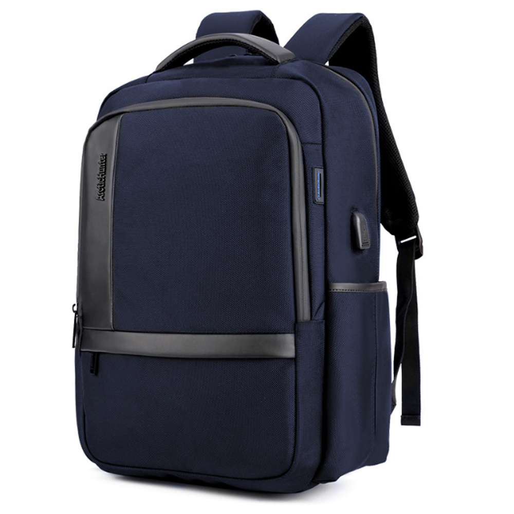 PUSH!商務旅遊箱包用品防水抗震雙肩背包電腦包商務包3C包旅遊包學生包男背包U51-2藍色