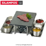 【葡萄牙SILAMPOS】火山岩石石板石頭烤盤組(含6碗)