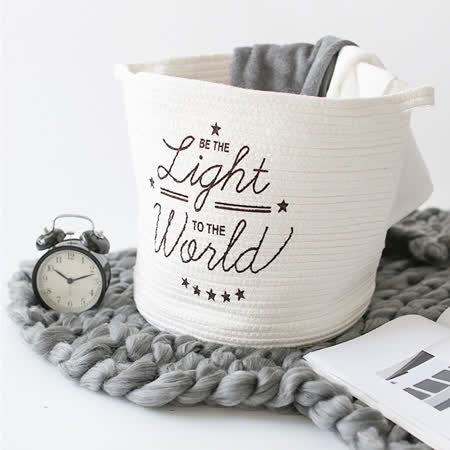 簡約北歐
棉線編織置物籃