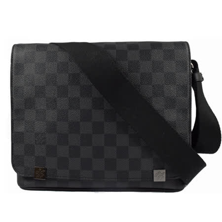 Louis Vuitton LV N41028 DISTRICT PM 黑棋盤格紋斜背包 _預購