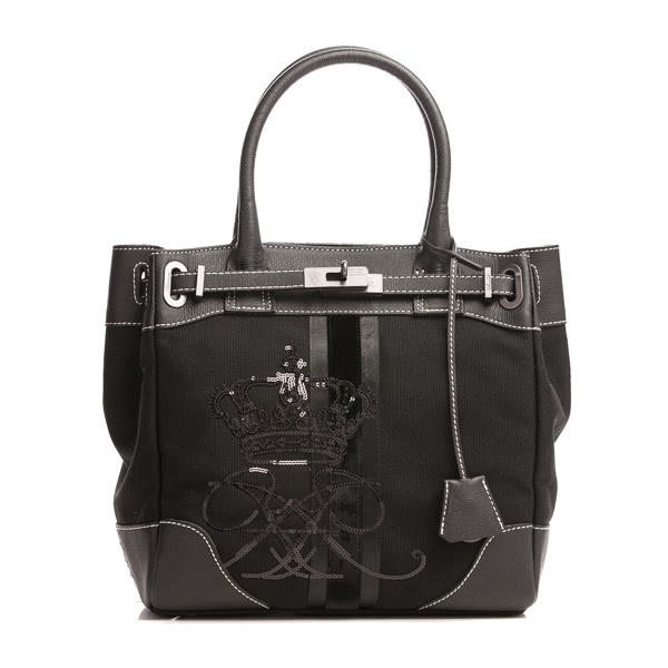 A.D.M.J. 亮片皇冠飾帶 COVA TOTE包 (BLACK)