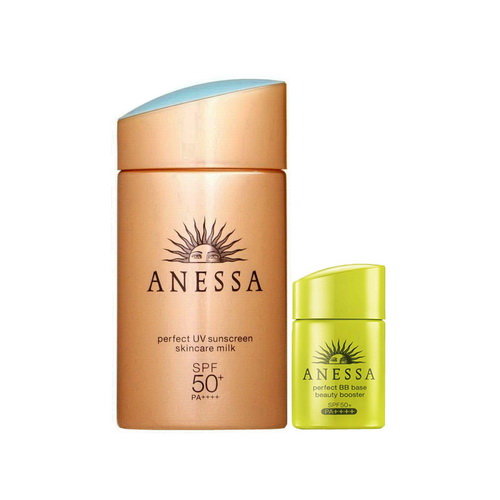 SHISEIDO資生堂 安耐曬夏日組(金鑽防曬露60ml+運動型BB霜7.5ml)