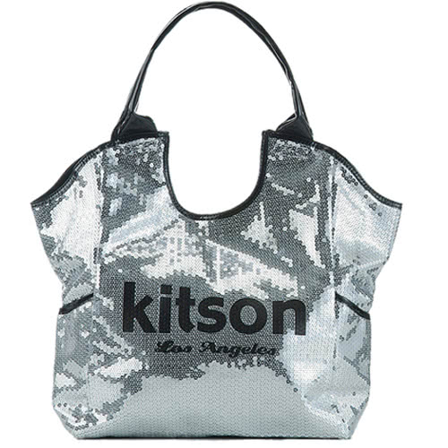 Kitson 雙色亮片托特包 SILVER / BLACK