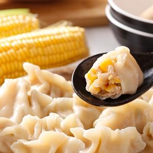 禎祥食品. 預購-手工捏花玉米水餃 約40粒/包,共四包
