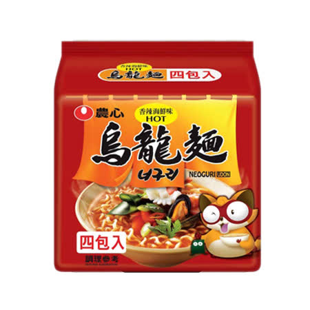 農心香辣海鮮味烏龍麵 120G*4入