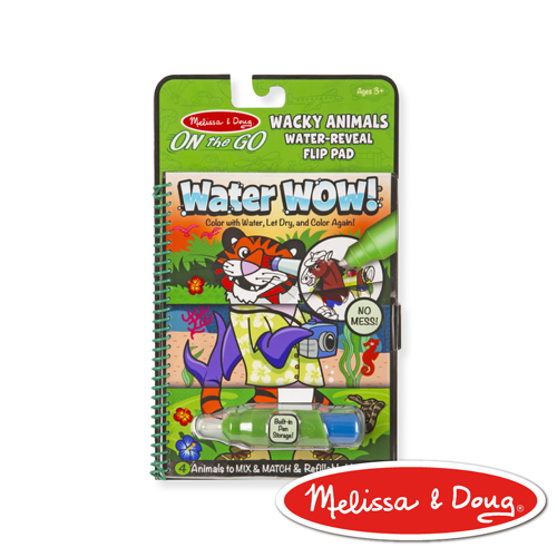 美國瑪莉莎 Melissa & Doug 神奇水畫冊 - 動物變裝創意翻翻書