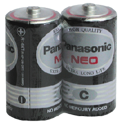【國際牌Panasonic】2號 C 碳鋅電池 (1封2個)
