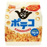 日本東鳩 手指圈圈餅-鹽味120g(五入/袋)