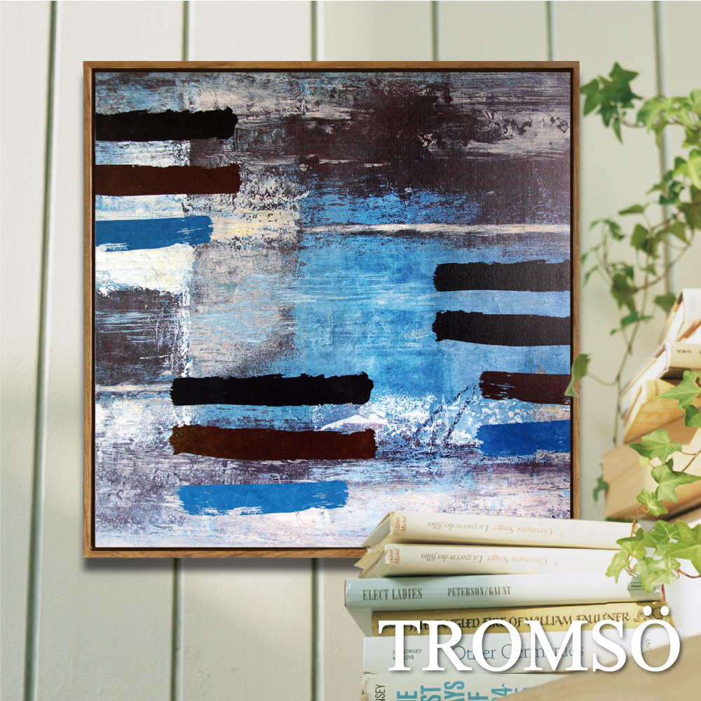 TROMSO北歐風尚板畫有框畫-探索藍調60X60CM