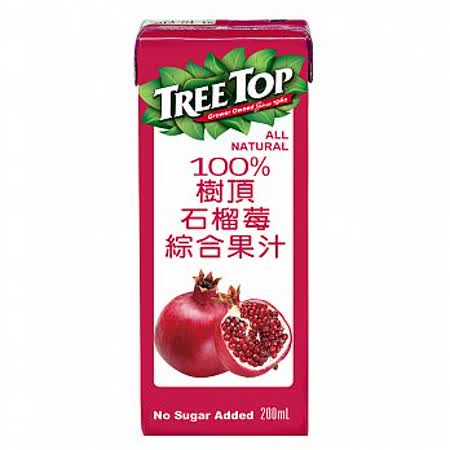 【樹頂】石榴莓綜合果汁 200ML / 24入