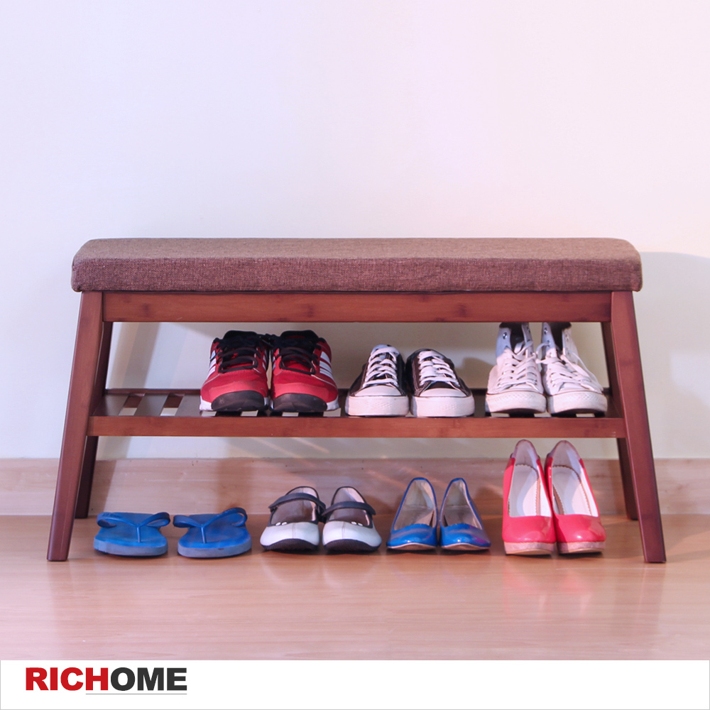 【RICHOME】典雅日式穿鞋椅