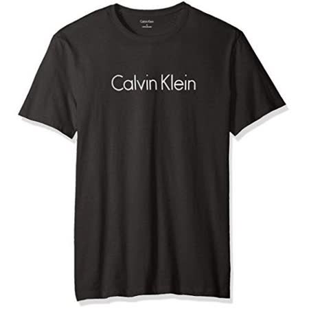 【Calvin Klein】2018男時尚經典標誌黑色圓領短袖ㄒ恤【預購】