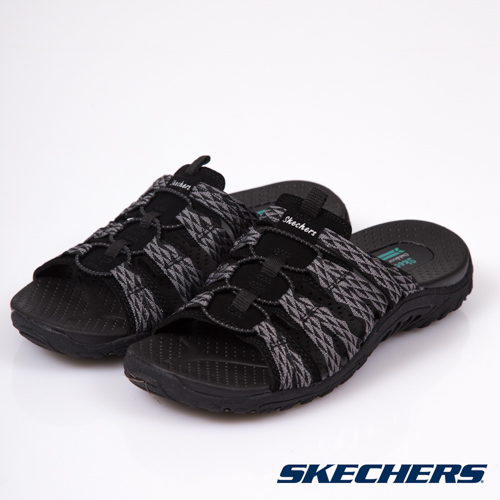 SKECHERS (女) 時尚休閒系列 REGGAE 涼鞋 - 41023BLK