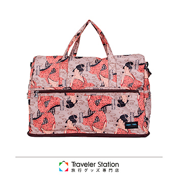《Traveler Station》日本 HAPI+TAS 摺疊旅行袋(大) C組花色