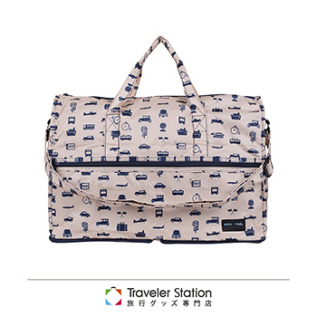 《Traveler Station》日本 HAPI+TAS 摺疊旅行袋(大) A組花色