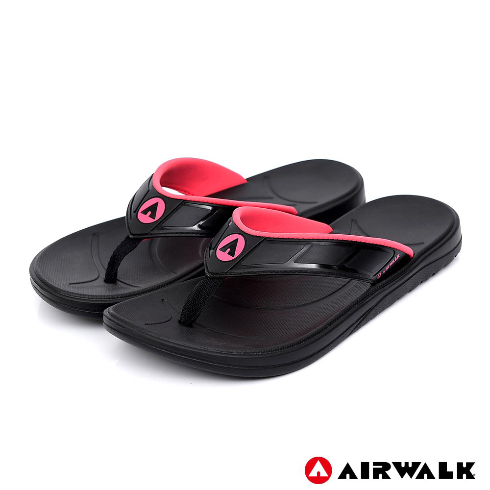 AIRWALK - A0夾腳拖鞋-女款-黑色