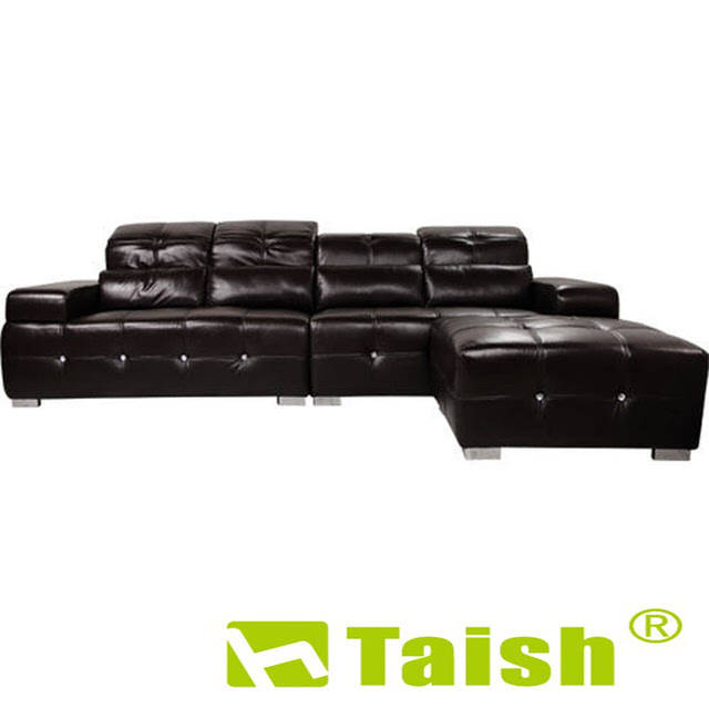 【TAISH】艾瑪仕L型功能牛皮沙發組(左右任意變化)