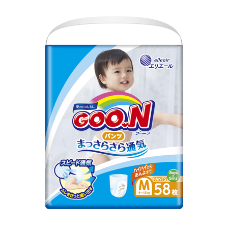 《GOO.N》日本大王紙尿褲境內版-褲型(M/ 58片*3包)