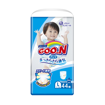 《GOO.N》日本大王紙尿褲境內版-男褲型(L/ 44片*3包)