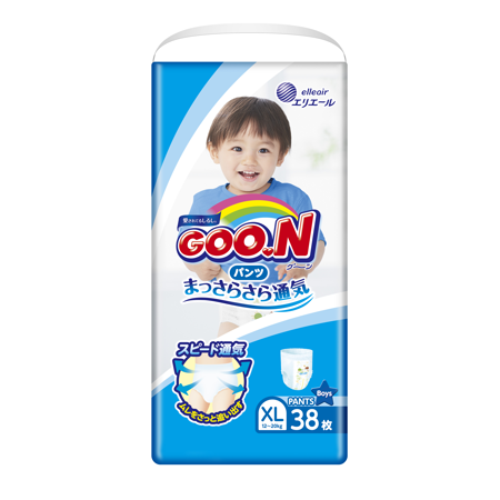《GOO.N》日本大王紙尿褲境內版-男褲型(XL/ 38片*3包)