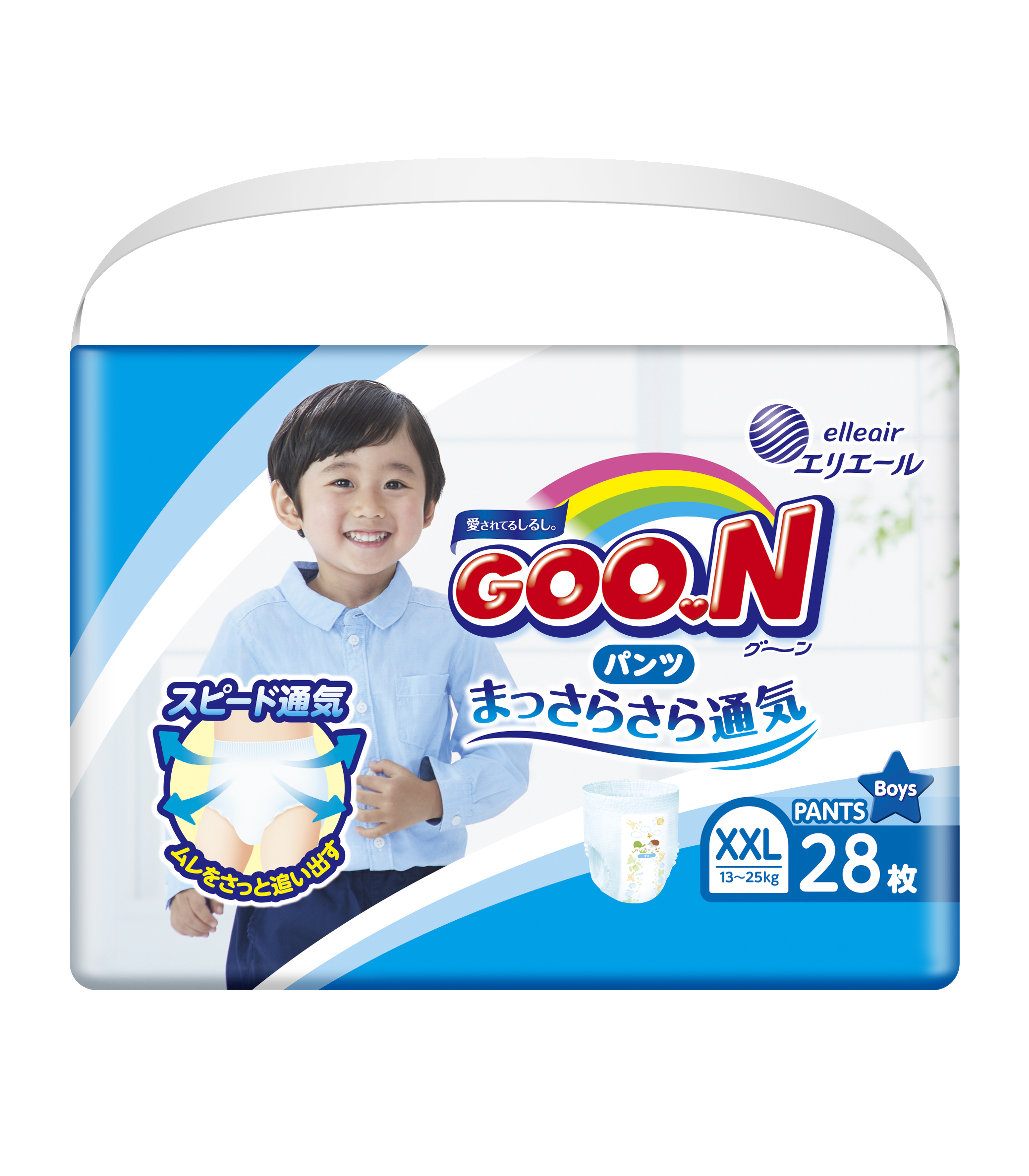 《GOO.N》日本大王紙尿褲境內版-男褲型(XXL/ 28片*6包)