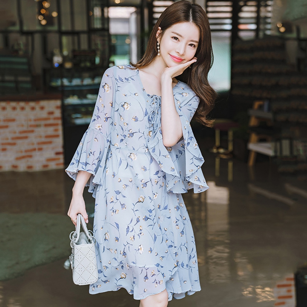 Kate Classic 
優雅碎花雪紡洋裝