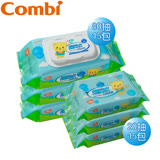 Combi 超純水濕紙巾組合箱購(80抽x15包+20抽x15包)