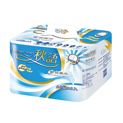 秋語 廚房紙巾60組*6入
