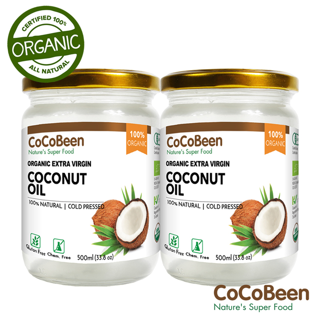 【斯里蘭卡CoCoBeen】有機初榨冷壓椰子油2入組 (500ml/瓶)