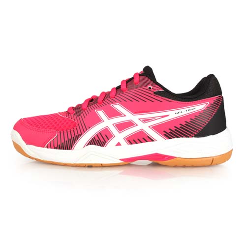 (女) ASICS GEL-TASK 排羽球鞋-排球 羽球 訓練 亞瑟士 黑桃紅